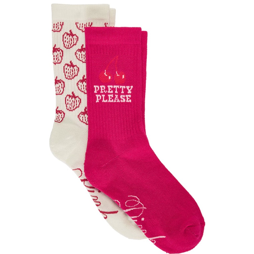 PINK Victoria’s Secret 2-Pack Crew Socks